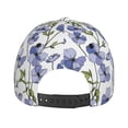 thumbnail image 6 of Naloa Original Classic Low Profile Hat Men Women Baseball Cap Dad Hat Adjustable Unconstructed Blue Flax Flowers Print Cap, 6 of 9