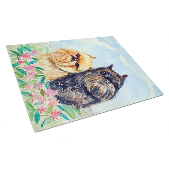 Carolines Treasures 7179LCB Brussels Griffon Glass Cutting Board Large, 12H x 16W, multicolor
