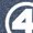 HEATHER BLUE, variant on Fantastic Four Retro - Fantastic Four Logo White - Men's Short Sleeve Graphic T-Shirt