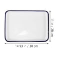 thumbnail image 2 of Hytrove White Enamelware Baking Tray Pan Oven Piece, 2 of 7