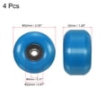thumbnail image 2 of Unique Bargains Roues de Planche à Roulettes 52mm avec Roulements Roues de Rue pour Skateboards Roue de Croisière 95A, Bleu Noir Lot de 4, 2 of 4