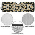thumbnail image 6 of Uorisanigo Windshield Sun Shade Compatible with Jeep Wrangler JK JKU JL JLU 1997-2023 & Jeep Gladiator JT 2020-2023, Car Windshield Cute Daisy Print Sunshade Front Window Sun Visor, 6 of 7