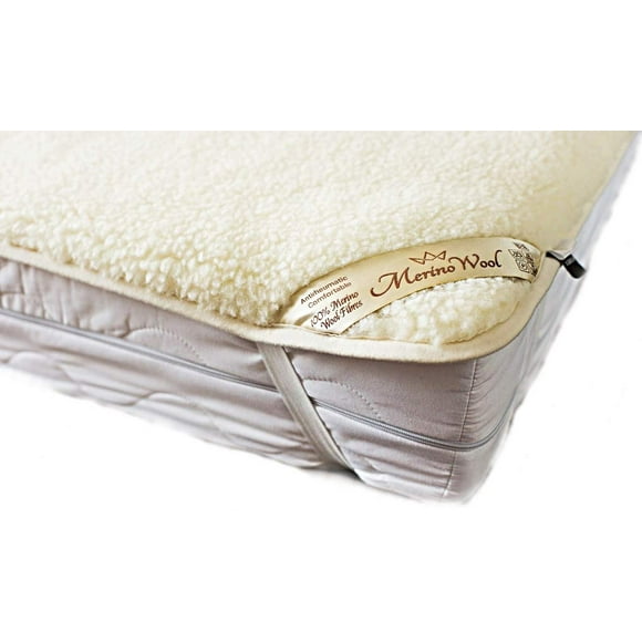 Mattress Topper Sheet Protector Underblanket Extra Thick Mattress pad Cover Woolmark Under Blanket (Full XL 54" x 80" - 140 x 200 cm)