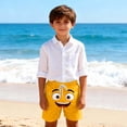 thumbnail image 2 of SGFCWSX Boys Swim Trunks Graphic Lightweight Elastic Waist Quick Dry Summer Beach Shorts for Kids Orange Size 9-10 Years, 2 of 6