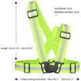 thumbnail image 4 of LAICAIW Gilet Réfléchissant, Reflective Vest for Cycling Motorcycle Running, 360° High Visibility, Lightweight, Elastic Adjustable Reflector Safety Vest for Man Woman Night Work, 4 of 7