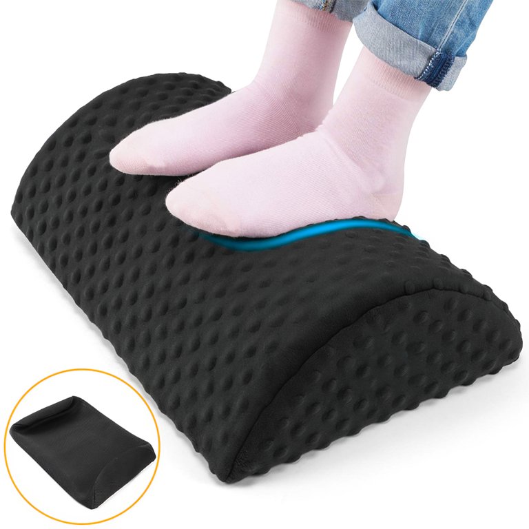 Under Desk Footrest Ergonomic Foot Massager Footrest with Non-slip Foot Pad