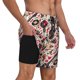 thumbnail image 2 of Balery Guitar Skull rock Bañador para hombre, shorts de playa de secado rápido con entrepierna y forro de compresión-Small, 2 of 6