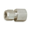 Female Connector, Pipe And Tube 1/2 In, SS