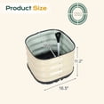 thumbnail image 5 of Aoodor 16.5" Galvanized Self-Watering Raised Garden Bed with Drainage-Beige, 5 of 8