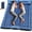 Blue+green, variant on Double Sleeping Pad - Self Inflating 4" Extra-Thick for 2 Person with Pillow Built-in Foot Pump Inflatable Sleeping Mat for Backpacking, Hiking, Traveling, Tent, Portable Camping Mat
