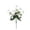 White, variant on Artificial Flowers Outdoor Spring Summer Decoration, Colorful Bloom Realistic Plants, 16.14-Inch 7-Head Hibiscus Bush, Uv Resistant Faux Greenery for Garden Porch , 1 Artificial Hibiscus Bouquet