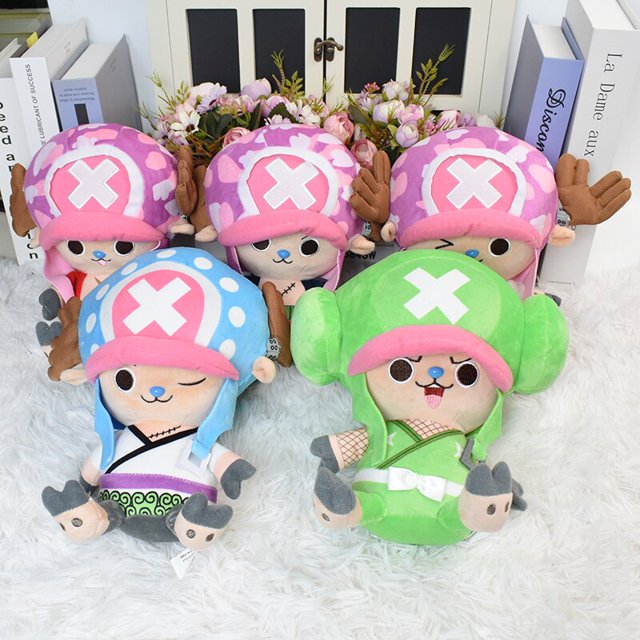 Juguete de peluche de una pieza para niños, muñeco de peluche suave, patrón de Tony Luffy Chopper, dibujos animados Kawaii, regalo de cumpleaños, 20cm20CM1CN He Qiyong unisex