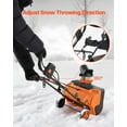thumbnail image 5 of Dranite Electric Snow Blower 20 Inch 15 Amp Corded with Dual LED Lights and 180° Rotating Chute, 5 of 10