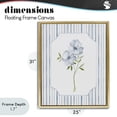 thumbnail image 4 of Stupell Industries Cottage Blooms And Stripes Gold Floating Frame Canvas Art, 25 x 31, by Tava Studios, 4 of 8