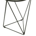 thumbnail image 2 of HomePop Metal Accent Table Triangle Black Base Round Mirror Top, 2 of 5