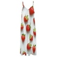 thumbnail image 6 of Lots of Little Strawberries Sleeveless Dress Loose Women's Dress Dresses Luxury Evening Dresses, 6 of 9