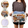 thumbnail image 3 of Yayeee Canvas Storage Basket with Handles for Shelves Fabric Bins Closet Organizer, Autumn Day Pattern, 3 of 8