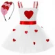 thumbnail image 3 of Vestido de princesa para el día de San Valentín para niñas pequeñas, vestidos de tutú con corazón de amor dulce, disfraz para fiesta de cumpleaños y boda de San Valentín para niños, 3 of 5