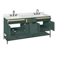 thumbnail image 7 of Avanity PAISLEY-VS72-EG Paisley 72" Free Standing Double Basin Vanity Set - Everglade, 7 of 7