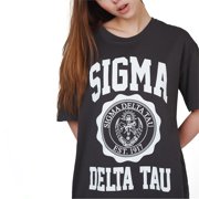 Ambar Women's Sigma Tshirt, Dark Grey,L - US