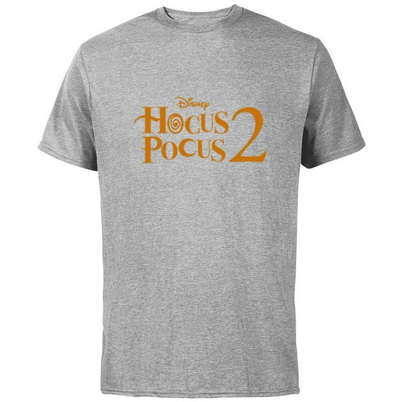 Disney Hocus Pocus 2 Logo - Short Sleeve Cotton T-Shirt for Adults - Customized-Athletic Heather