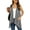 Dark_Grey, variant on Women's Summer Sleeveless Soft Knit Cardigan with Pockets High Low Drape Front Open Cardigan Blouse