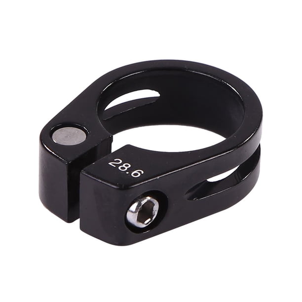 Abrazadera de tija de sillín de liberación de asiento de bicicleta MTB de clip de tubo (28,6 mm) negro 1 pieza JShteea Accesorios para bicicletas