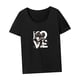 thumbnail image 5 of Camiseta para mujer, camiseta básica transpirable de verano para viajes de vacaciones, regalo para mujer M, 5 of 7