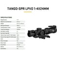 thumbnail image 6 of TANGO-SPR Riflescope 4x Optical System Low Dispersion Glass 30MM Maintube HELLFIRE Illuminated, 6 of 7