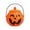P-Orange#6, variant on Fllostpr Halloween Pumpkin Basket, Portable Trick or Treat Bucket, 4.7 Inch Bucket Candy Holder for Party Favors & Home Decor Orange