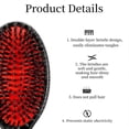 thumbnail image 3 of Cepillo para extensiones de cabello con diseño de paleta antiestática, desenredante suave, mango ergonómico de metal., 3 of 5