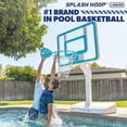 thumbnail image 2 of GoSports Splash Hoop LEGEND Pool Basketball Hoop Game with Water Weighted Base, Adjustable Height, and Regulation Steel Rim - Aqua, 2 of 6