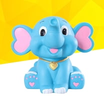 STOBOK Blue Elephant Shape Money Bank for Teens Coin Storage in Child Room 1Pack