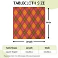 thumbnail image 2 of Plaid Tablecloth with Moroccan and Geometric Inspired Pattern, Retro Checkered and Striped Fusion Design, Rustic Farmhouse Dining Decor, 2 of 6