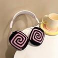 thumbnail image 6 of Cute Soft Handmade Knitted Fur Fluffy Plush Case for AirPods Max Headphones,Cartoon Earphones Cover Multicolour for Girls Women (ROSEO), 6 of 9
