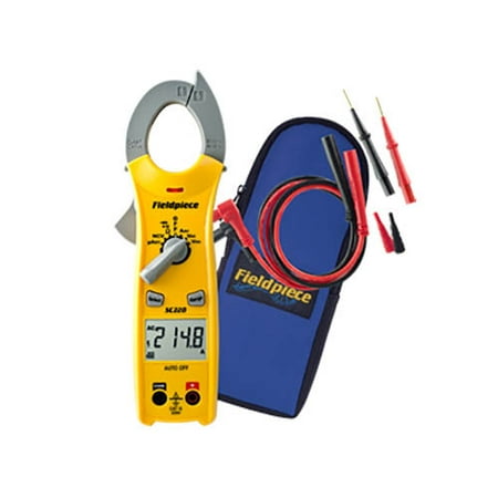 Fieldpiece SC220 Compact Clamp Meter with 400A AC and Micro A DC for (Best Fieldpiece Meter For Hvac)