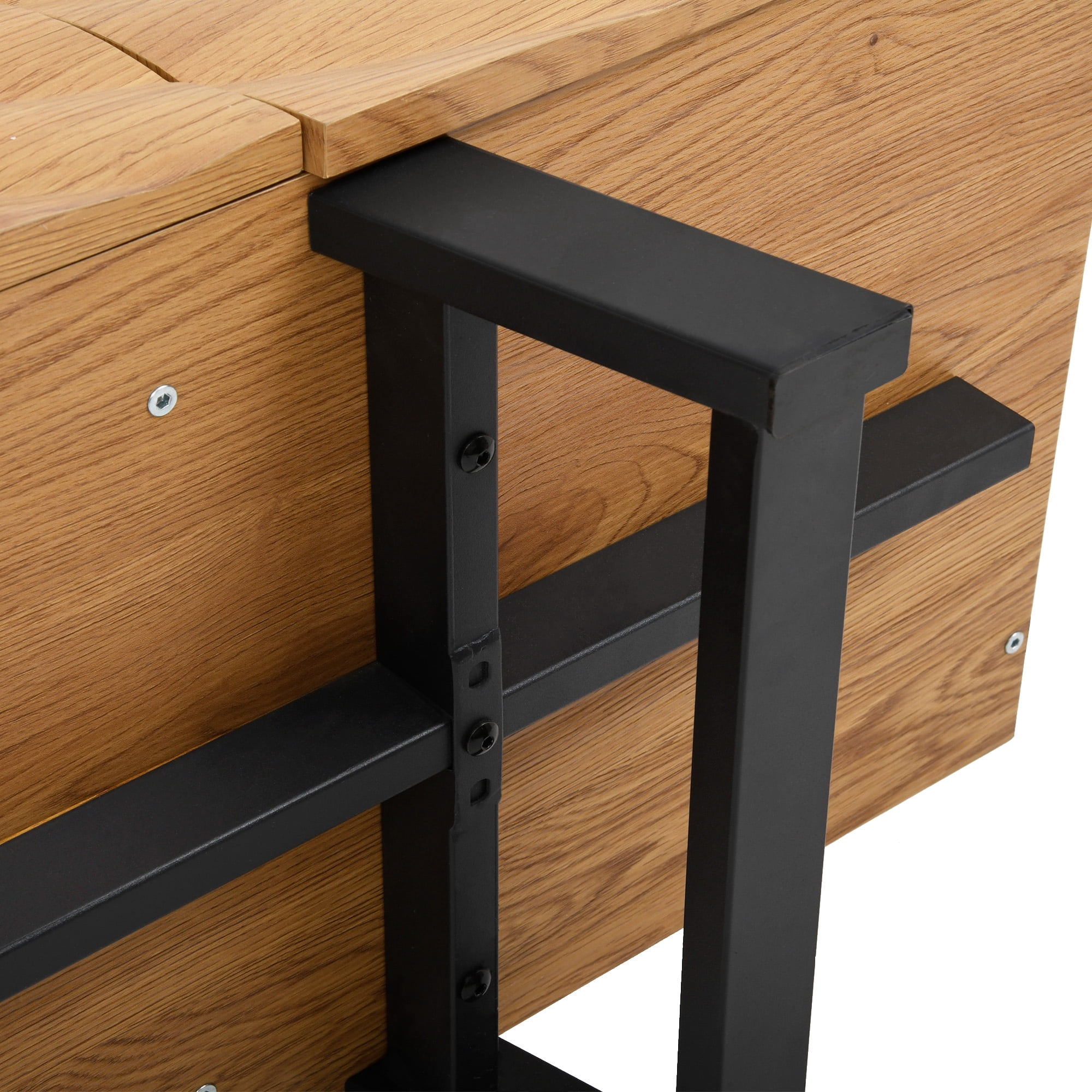 Dextrus 63” Modern TV Stand for TVs up to 65'' Flat Screen 21.6''H Wood TV Console Media Cabinet with Storage, Oak