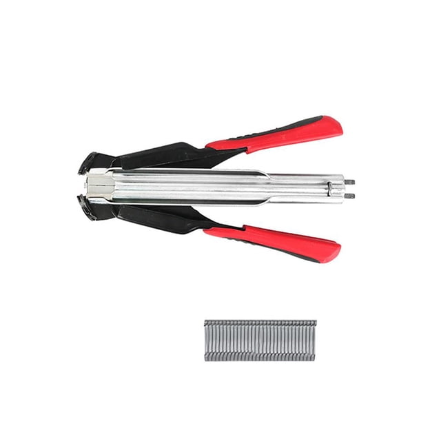 Riwesomey Paquete de instalación de clip tipo C Herramienta de equipo Alicates de anillo de cerdo Alicates de esgrima automáticos con anillo para Jardín y Patio Riwesomey TO004921-00