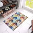 thumbnail image 3 of MKHERT Abstract Houndstooth Plaid Patchwork Pattern Doormat Rug Home Decor Floor Mat Bath Mat 23.6x15.7 inch, 3 of 3