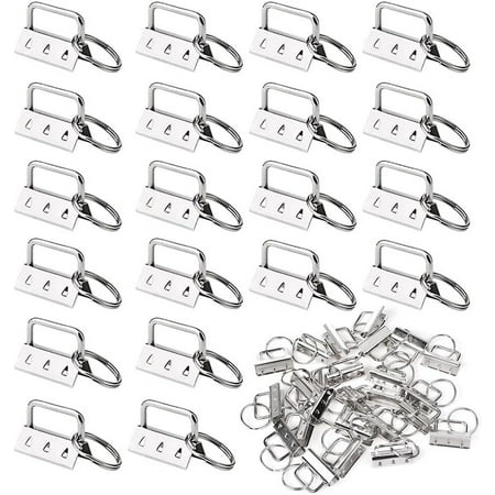 30PCS Key Fob Hardware, 1.25 Inch Key Fob Keychain Wristlet...