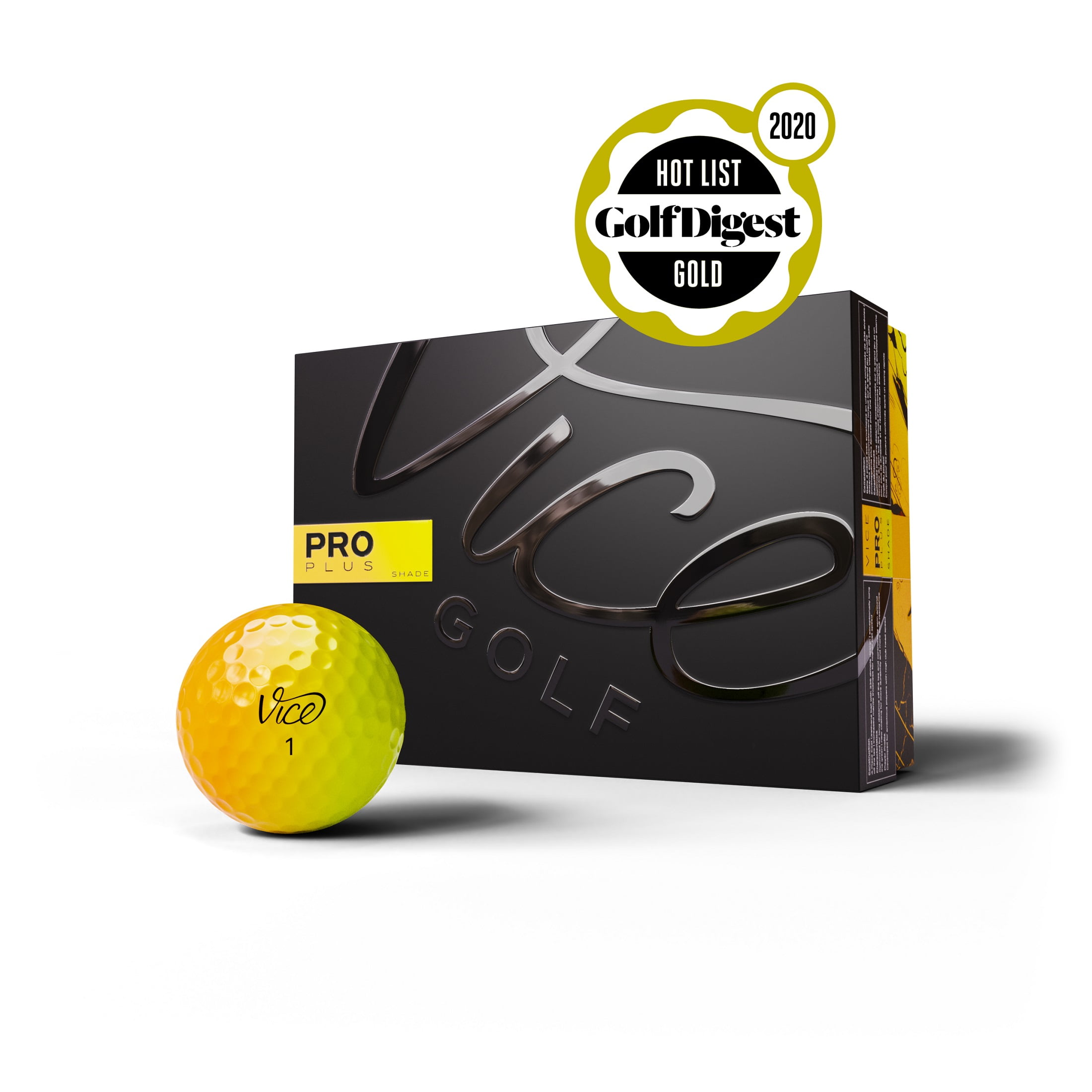 Vice Golf Limited Edition Pro Plus Golf BallsShade Yellow Orange