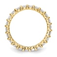 thumbnail image 2 of Auriga Fine Jewelry 14K Yellow Gold Size 6.5 Shared Prong 2 carat Diamond Complete Eternity Band for Women, 2 of 6