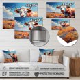 thumbnail image 4 of Designart "Countryside Palette Cow III" Animals Metal Art Print, 4 of 5