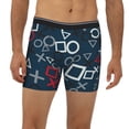 thumbnail image 2 of Disketp Navy Blue Geometric Men's Boxer Briefs Men’s Underwear Boxer Briefs for Men, 2 of 7
