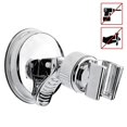 thumbnail image 1 of Base de soporte de ducha con ventosa potente Cabezal de ducha de baño Soporte de pared fijo (plata) Afortunado Sencillez, 1 of 3