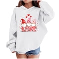 thumbnail image 1 of Sudadera con capucha y estampado de corazón de San Valentín, sudadera de manga larga para niños y niñas, chaqueta para niñas de talla mediana y grande., 1 of 7