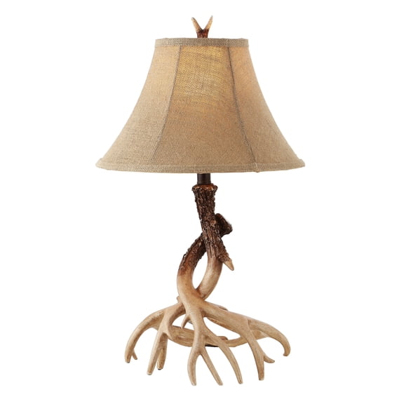 SAFAVIEH Sundance 26 in. Brown Resin Table Lamp with Brown Cotton Shade, Set of 2