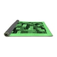 thumbnail image 2 of Ahgly Company Indoor Round Abstract Emerald Green Contemporary Area Rugs, 8' Round, 2 of 4