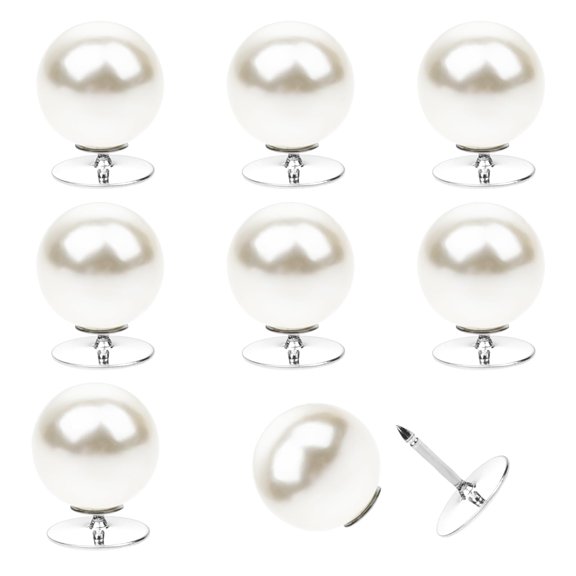 20 Pcs Round Antiglare Pearl Buttons 0.47" No Need to Sew Removable Buttons Reusable Handmade Crafts Buttons for Fixing Overalls and Suspenders Decorating Jackets Shirts Shawls