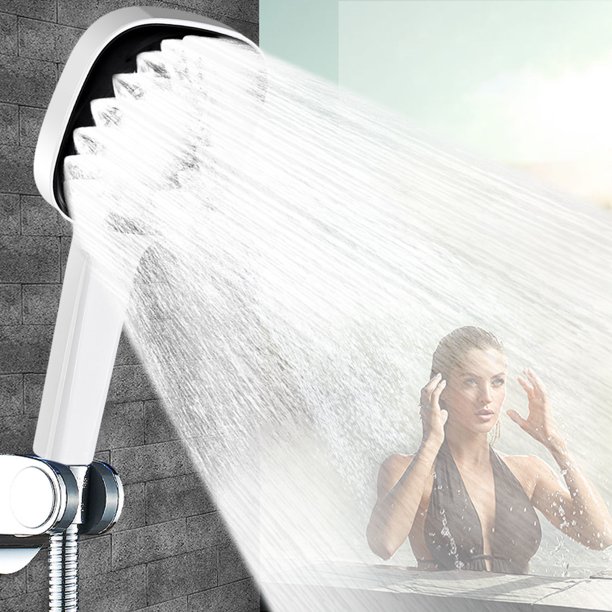 Cabezal de ducha, accesorios de baño, cabezal de ducha presurizado, grifo de ducha con gran salida, cabezal de ducha de mano estilo marinero para el hogar, cabezal de ducha